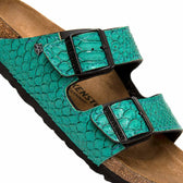 Personalizzazione Birkenstock Arizona Pitone - Verde Smeraldo - Outlet