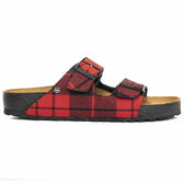 Personalizzazione Birkenstock Arizona Tartan scozzese - Rosso - Outlet
