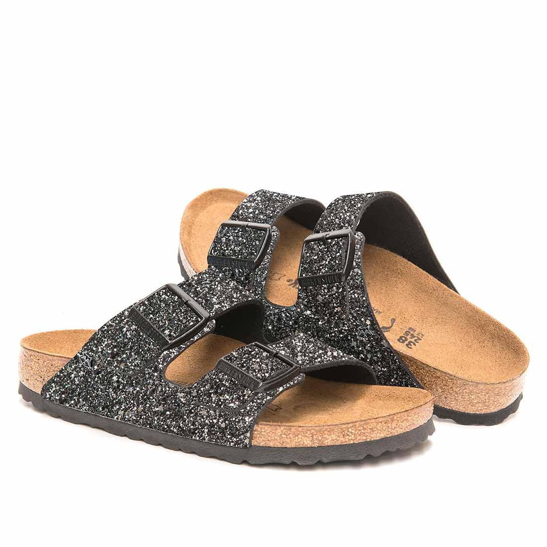 Personalizzazione Birkenstock Arizona Glitter Nero - Outlet