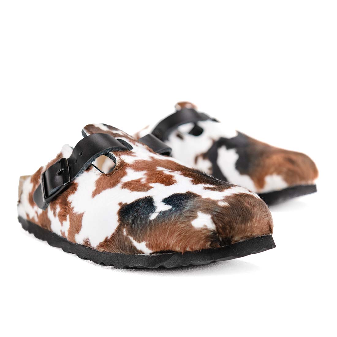 ciabatte muccate color marrone e nero country
