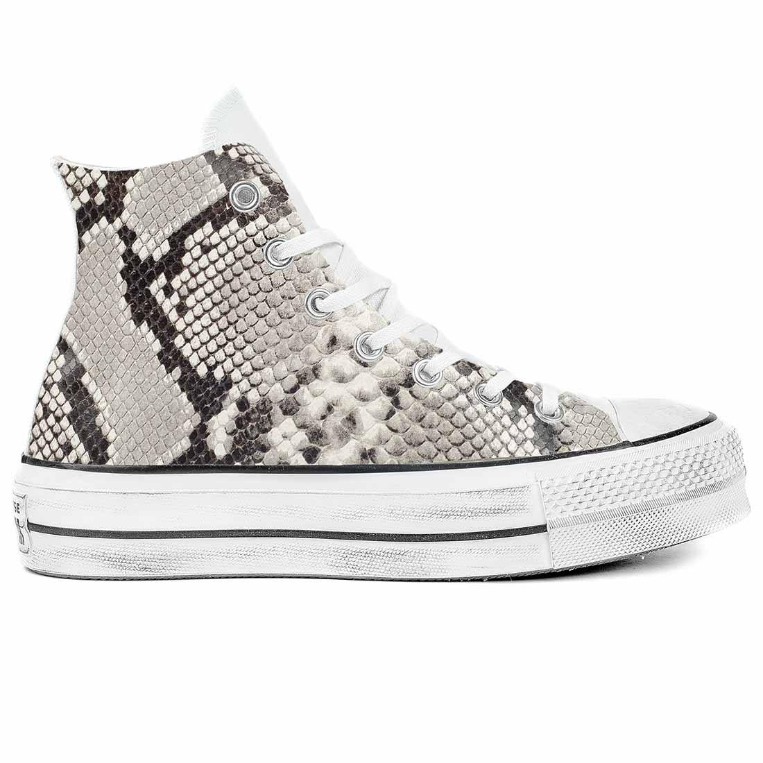Converse Pitonate - All star alte - Suola Platform - Outlet