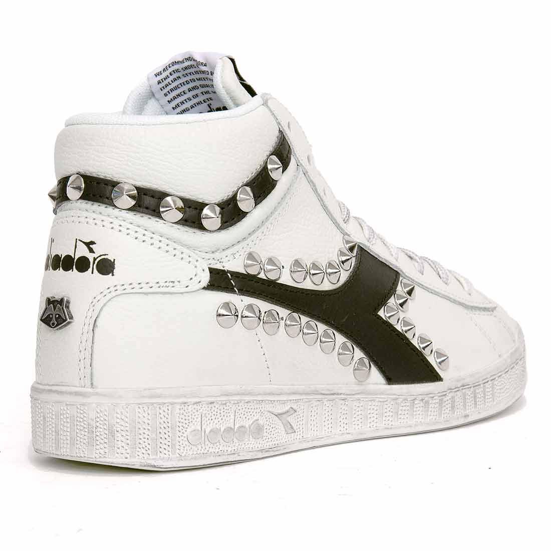 Diadora Game High con Borchie a Cono  - Nere - Outlet