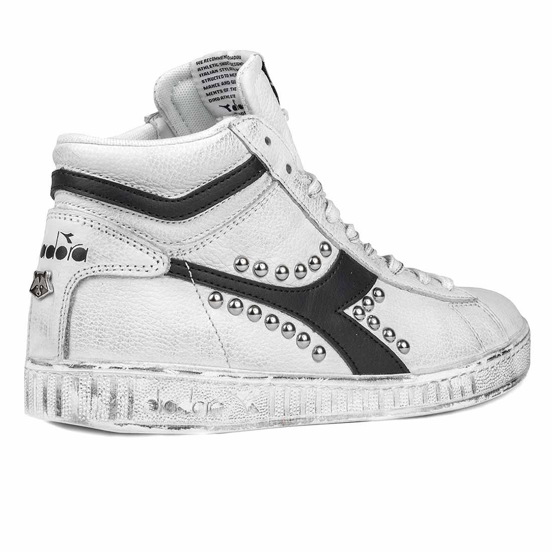 Diadora Game High con Borchie - Nere - Outlet