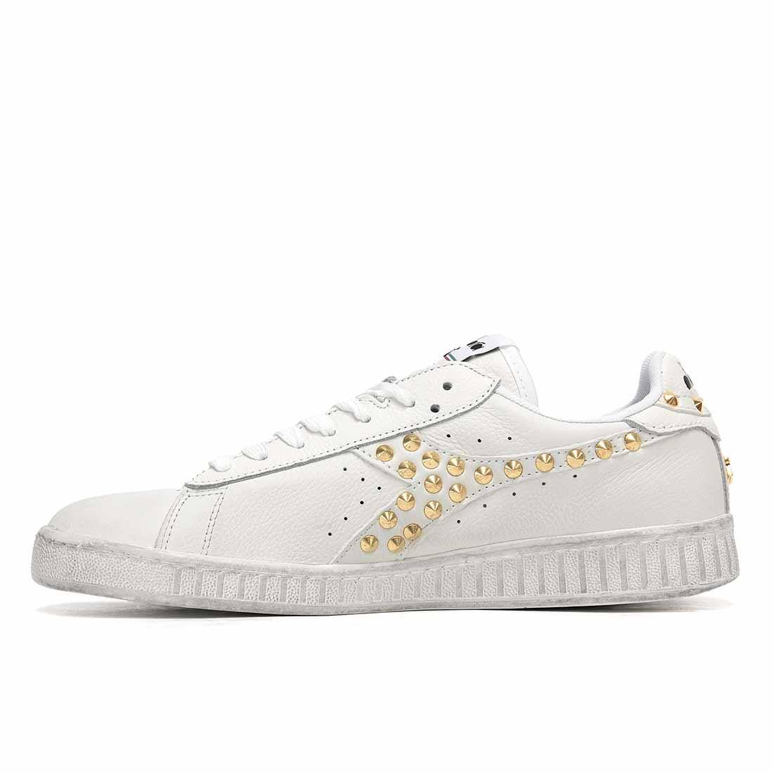 Diadora Game Low con Borchiette Oro - Outlet