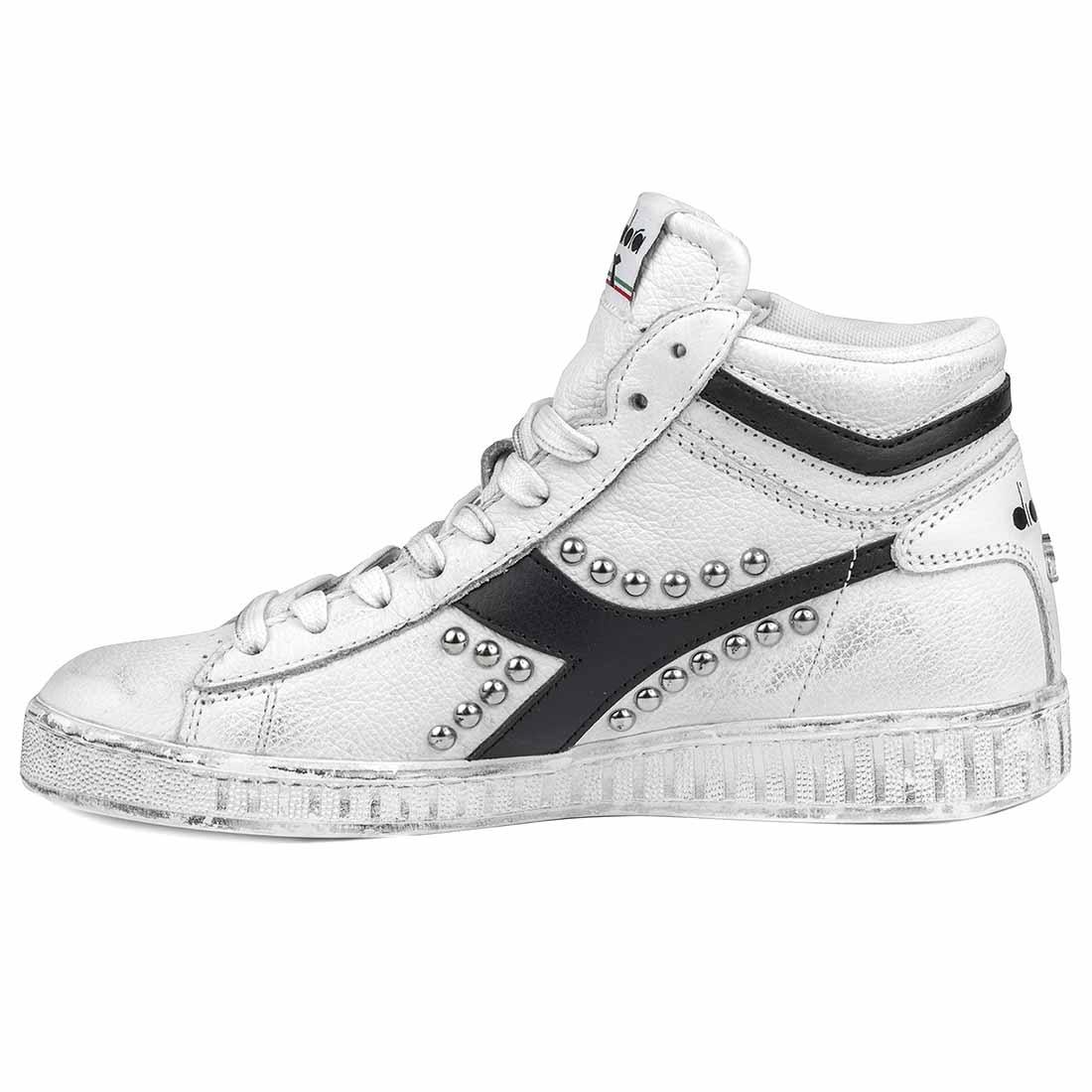 Diadora Game High con Borchie - Nere - Outlet