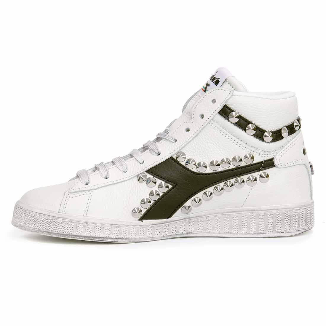 Diadora Game High con Borchie a Cono  - Nere - Outlet