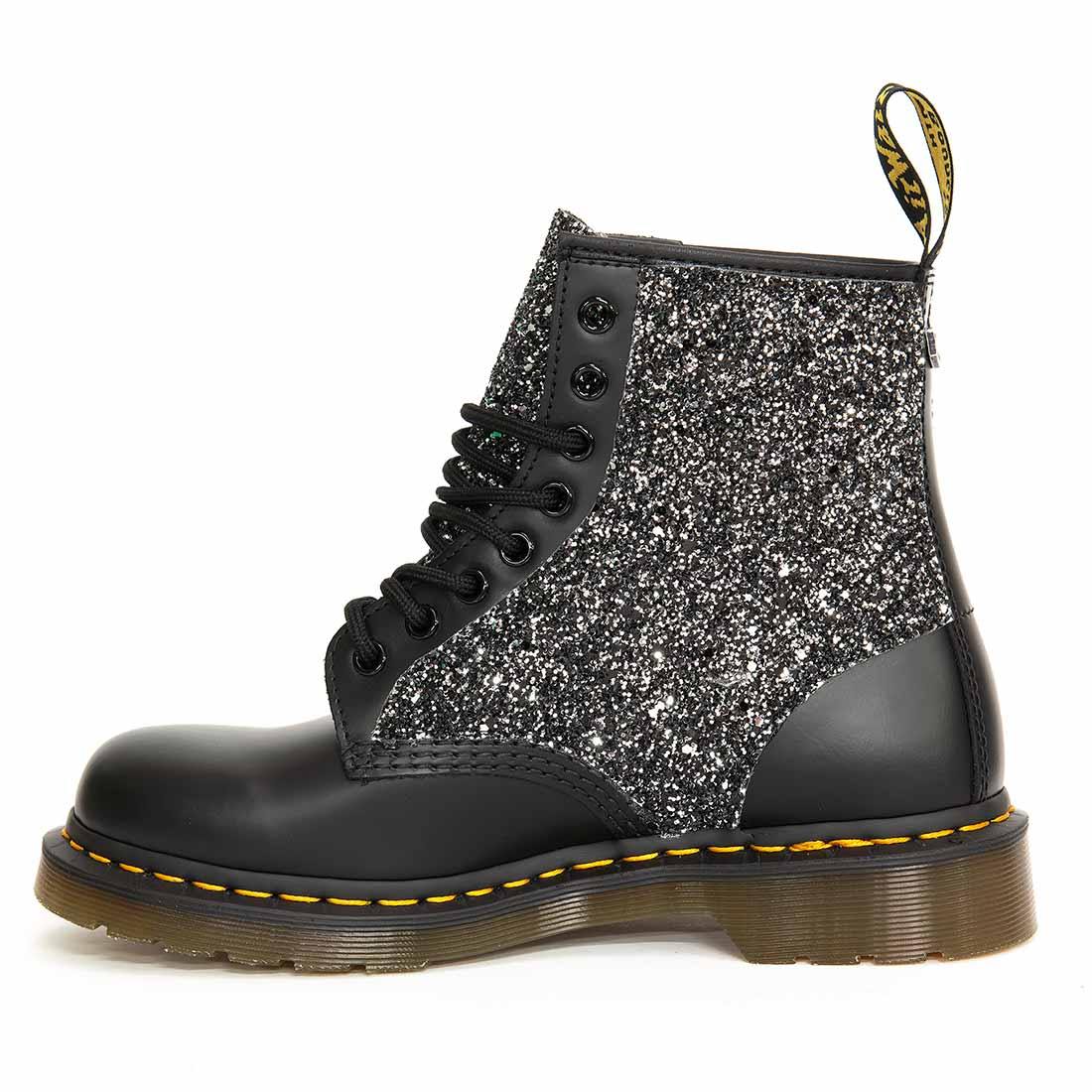 dottor martens con brillantini grigio