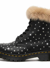 dr martens con diamanti e furry