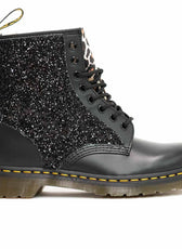 dr martens con glitter nero leopardati
