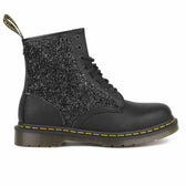 dr Martens con glitter nero eleganti