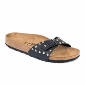 Personalizzazione Birkenstock Madrid con Borchie a cuneo color Argento - Nere - Outlet