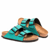 Personalizzazione Birkenstock Arizona Pitone - Verde Smeraldo - Outlet