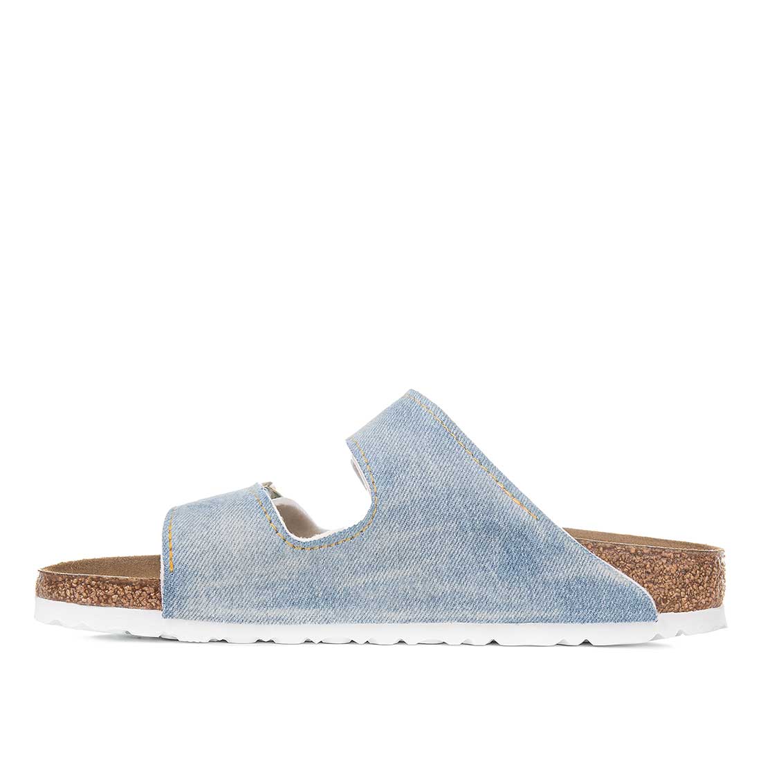 Personalizzazione Birkenstock Arizona Bianche in Jeans Denim - Outlet