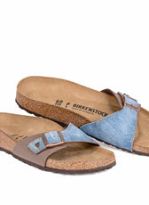 Personalizzazione Birkenstock Madrid Mocca e Denim - Outlet