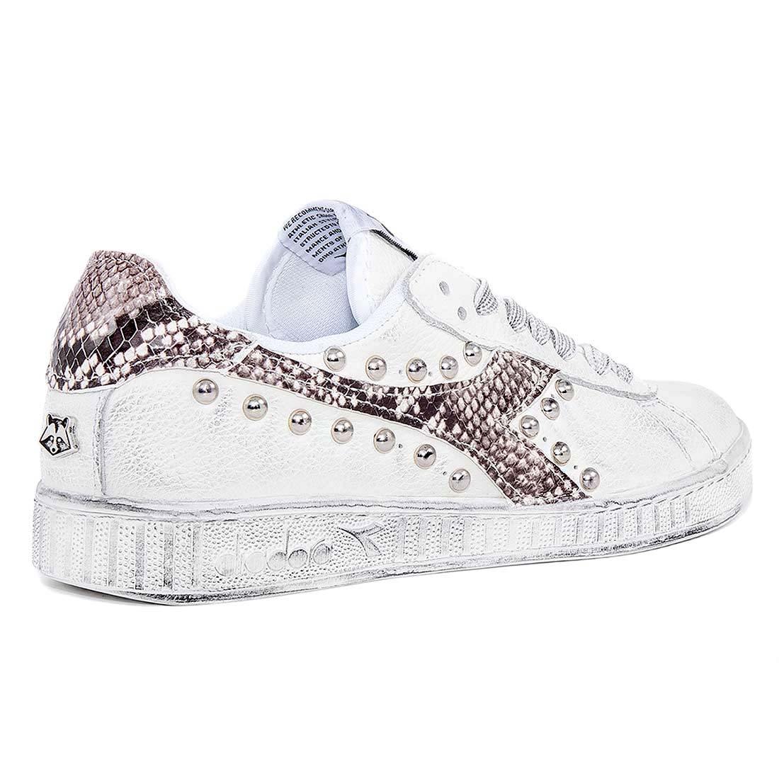 Diadora Game L Low Pitonate con borchie - Outlet