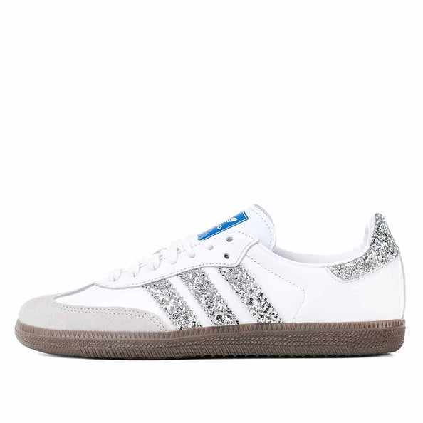 Scarpe adidas con glitter argento