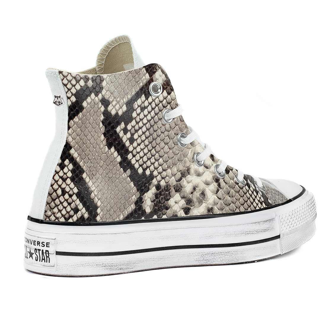 Converse Pitonate - All star alte - Suola Platform - Outlet