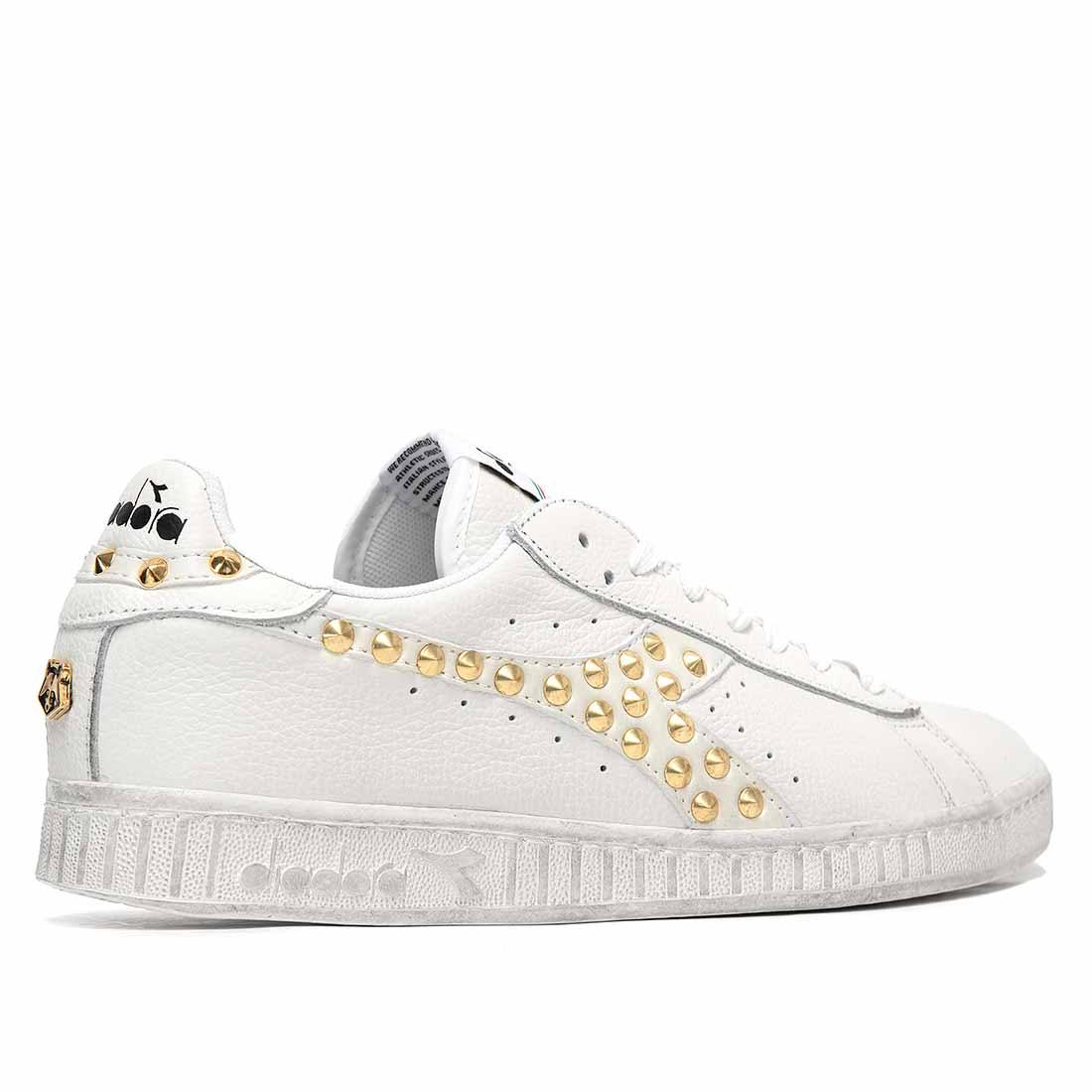 Diadora Game Low con Borchiette Oro - Outlet