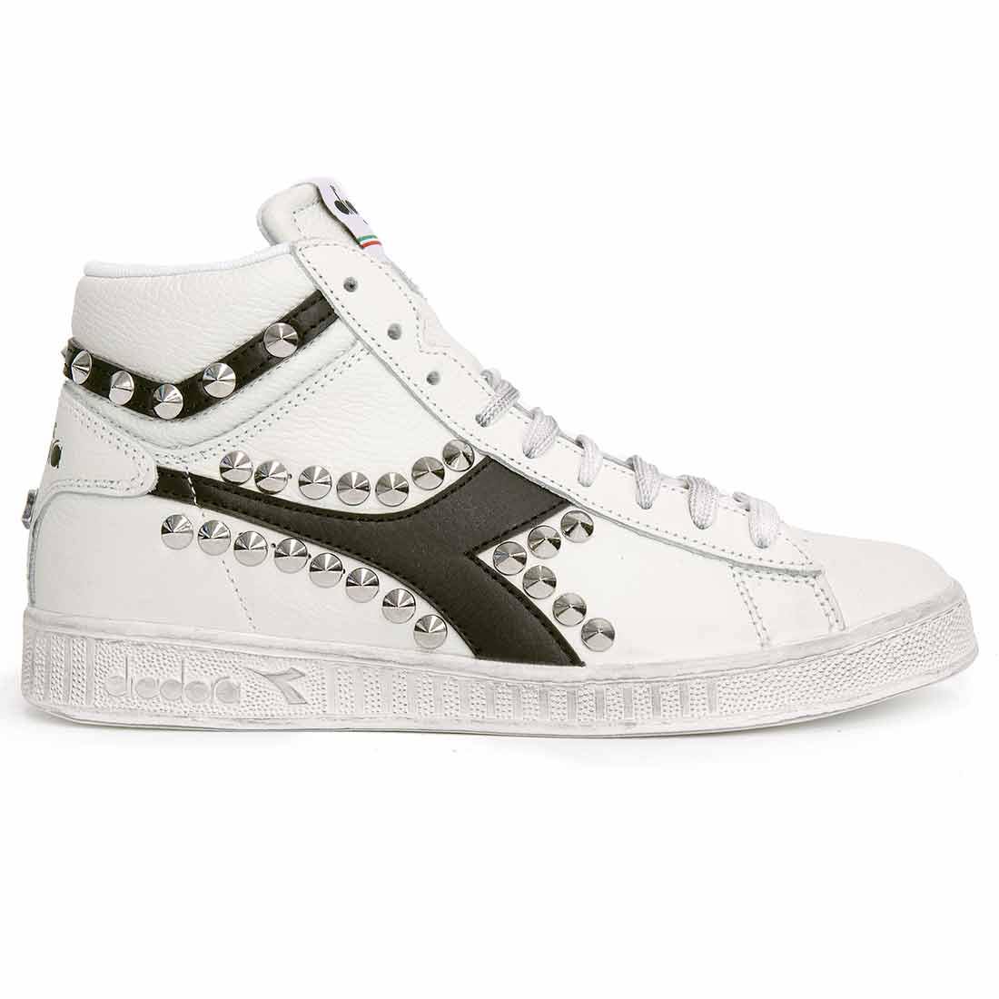 Diadora Game High con Borchie a Cono  - Nere - Outlet