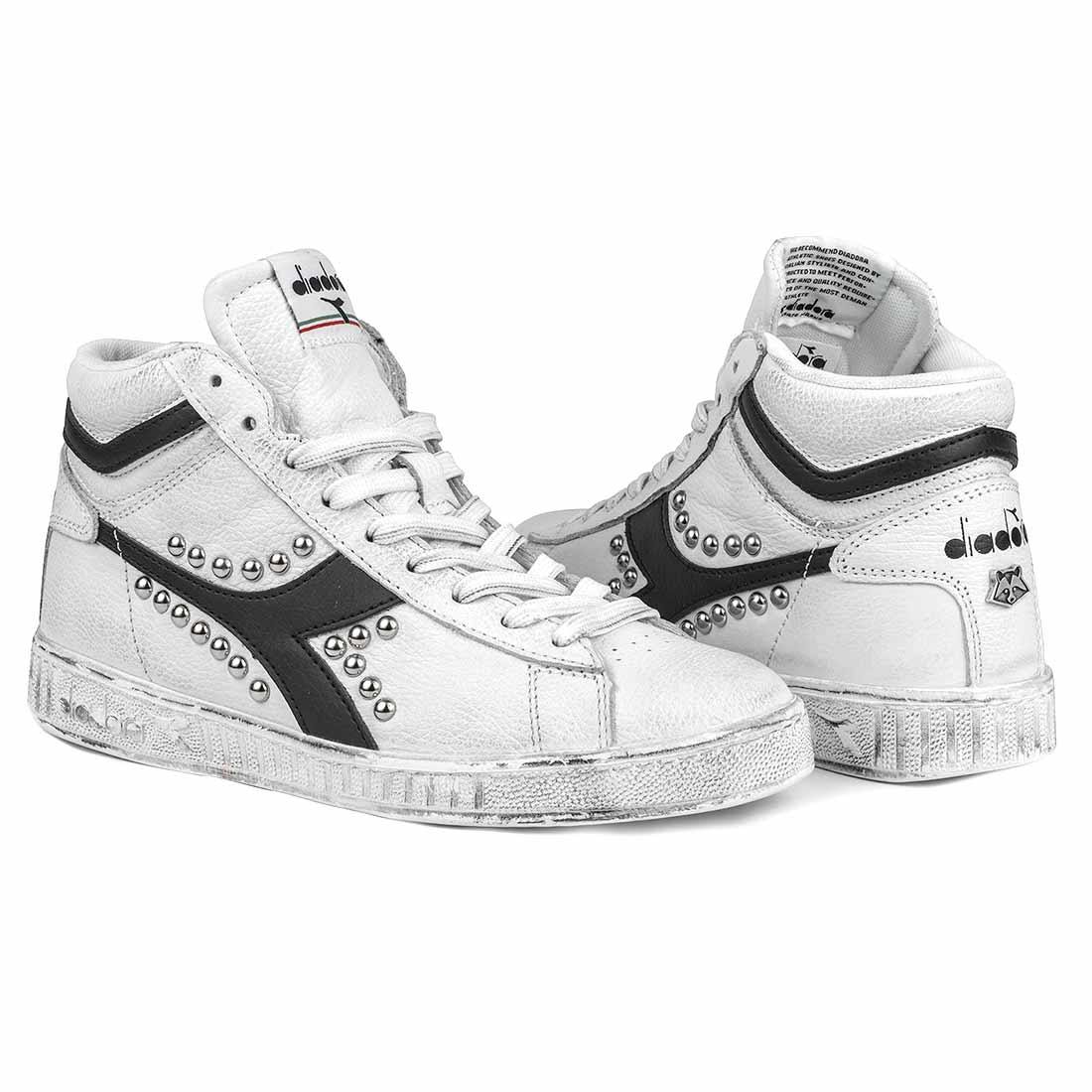 Diadora Game High con Borchie - Nere - Outlet