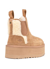 Ugg con pelo tipo teddy bianco