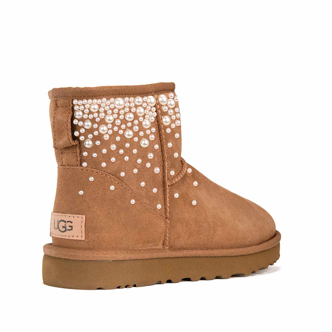 Stivali UGG mini classic caldi per l'invero con perle