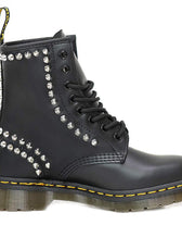 dr martens con borchie a punta color argento