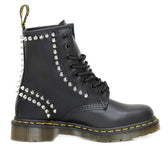 dr martens con borchie a punta color argento