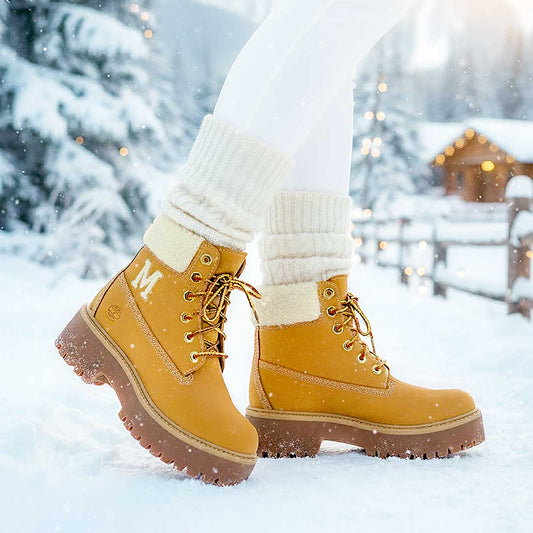 stivali invernali timberland con iniziale in teddy