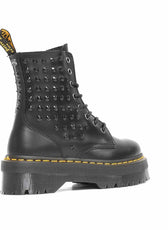 stivali neri con borchie nere