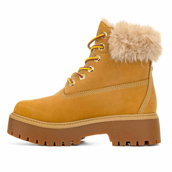 stivali platform timberland invernali con pelo