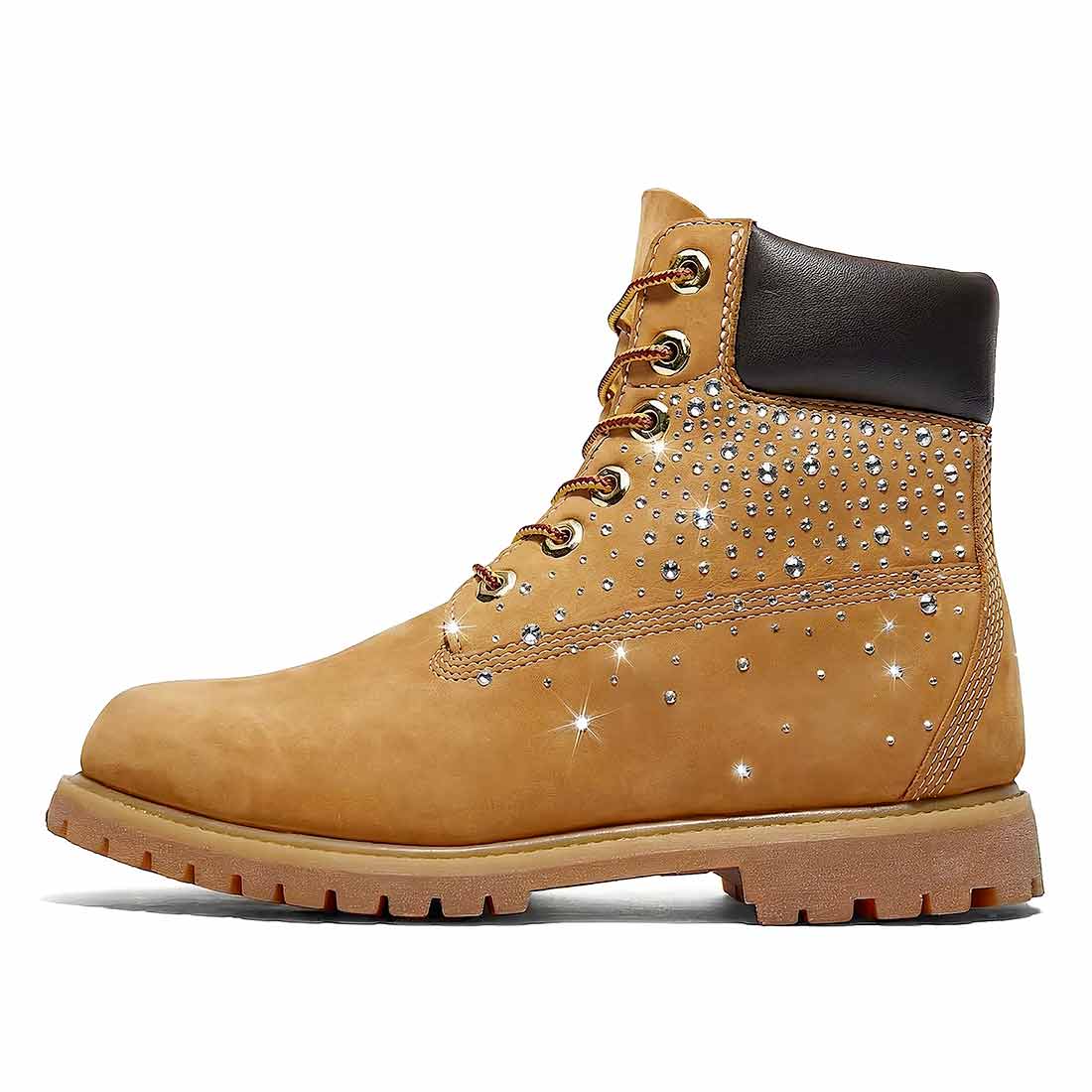 stivali timberland con strass argento