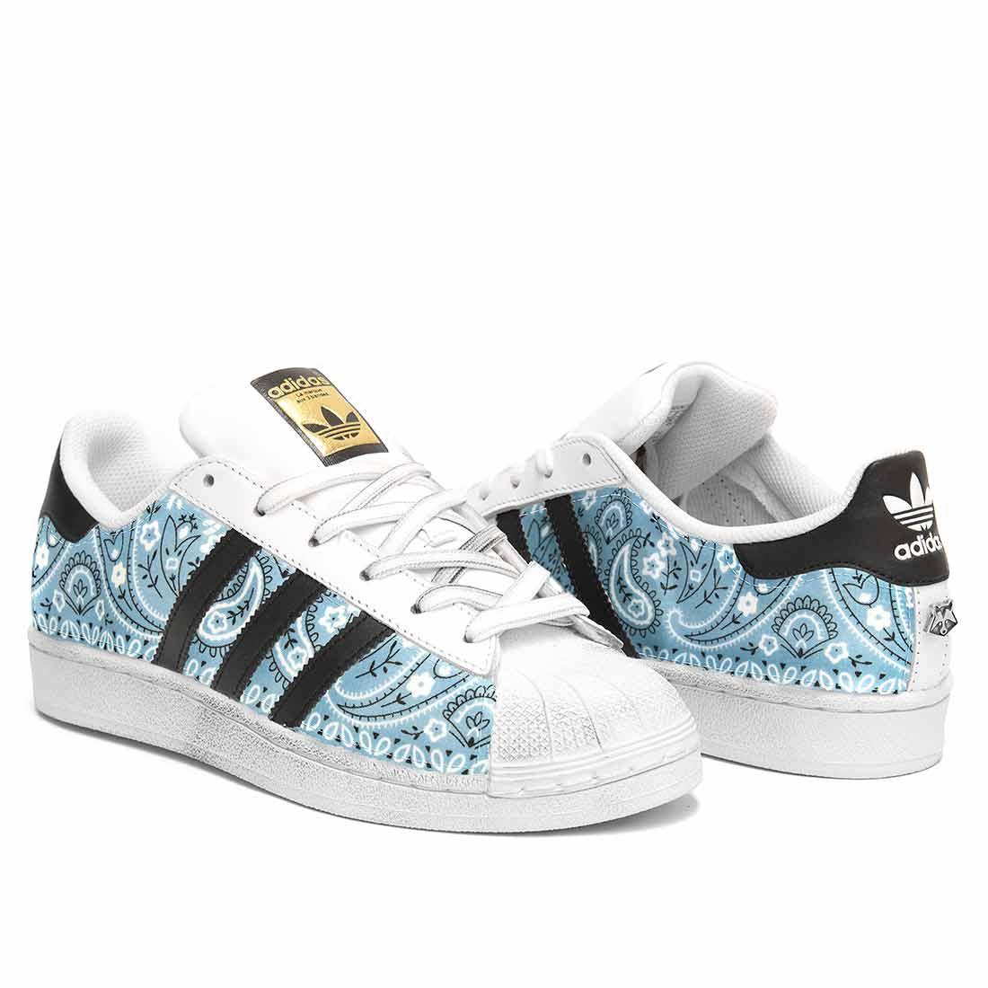 Adidas Superstar con Bandane Azzurro Pastello - Outlet