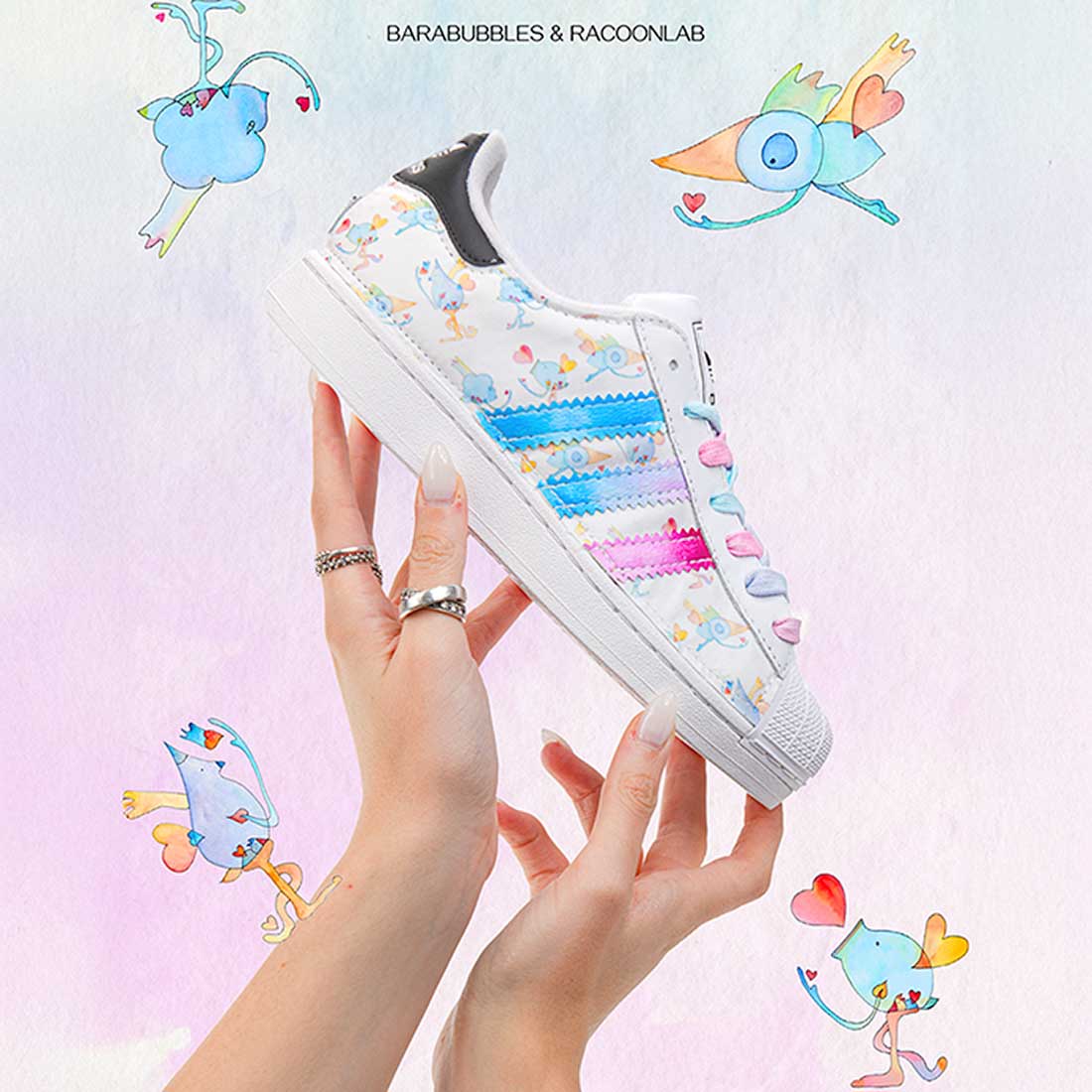 Superstar con colori pastello 