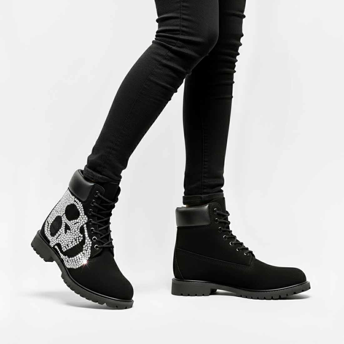 timberland con teschio swarovski