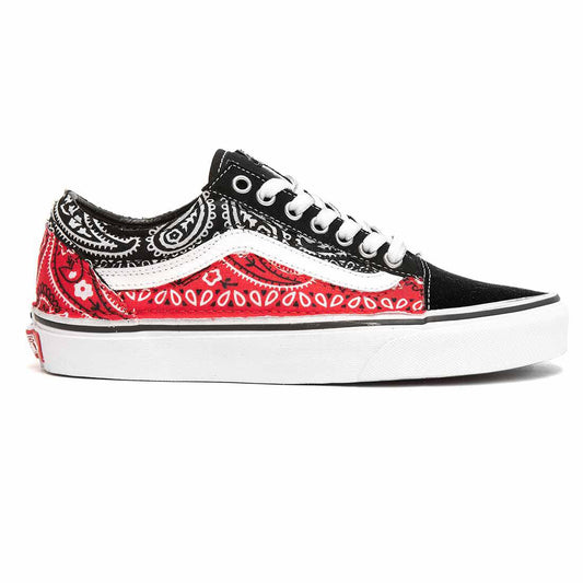 vans old skool bandana rossa e nera