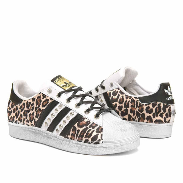 adidas leopardate bianche personalizzate