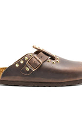 birkenstock boston con borchie oro