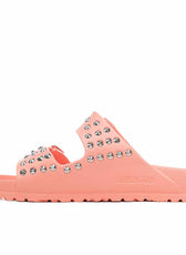 Ciabatte mare rosa con borchie