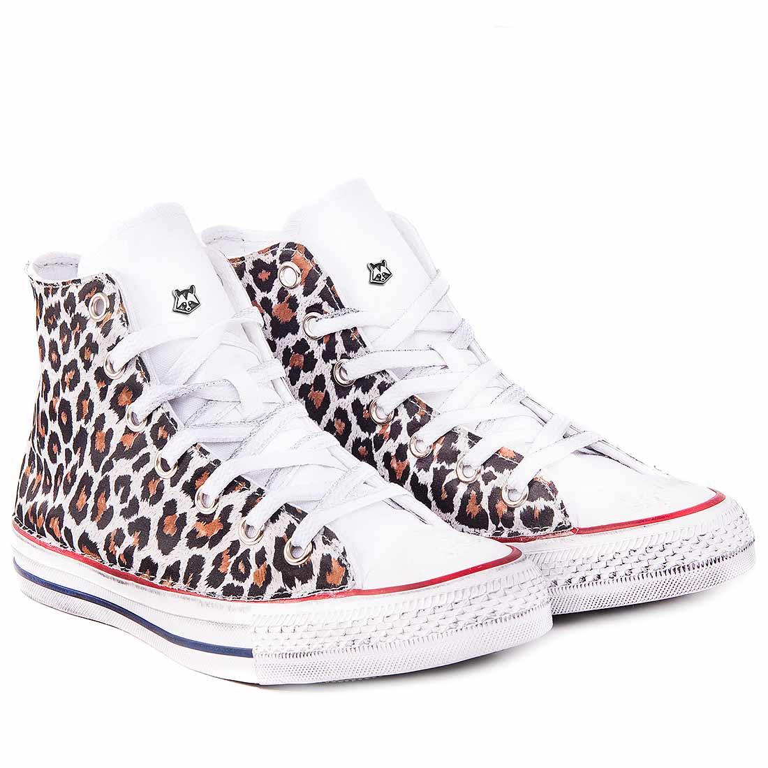 Converse-Alte-All-Star-personalizzate-leopardate-Animalier-Racoon-LAB