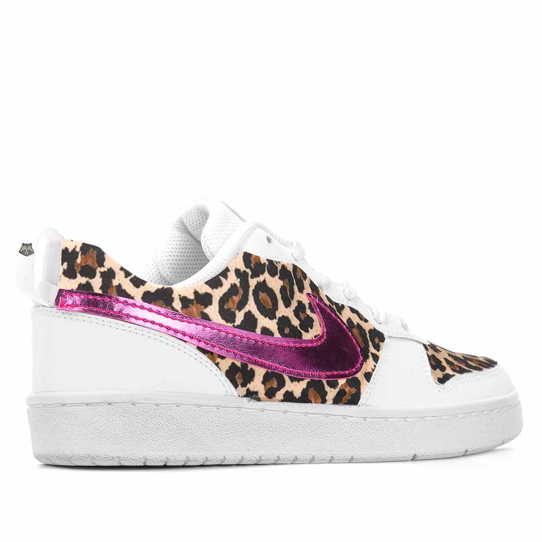Nike court leopardate reflective viola