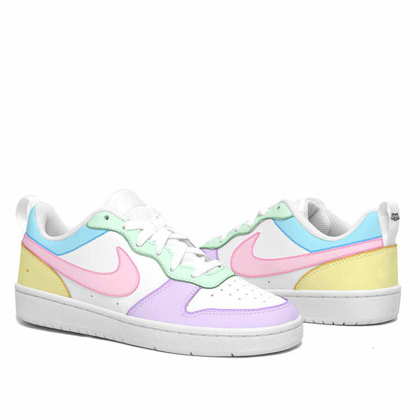 nike court personalizzate colorate pastello