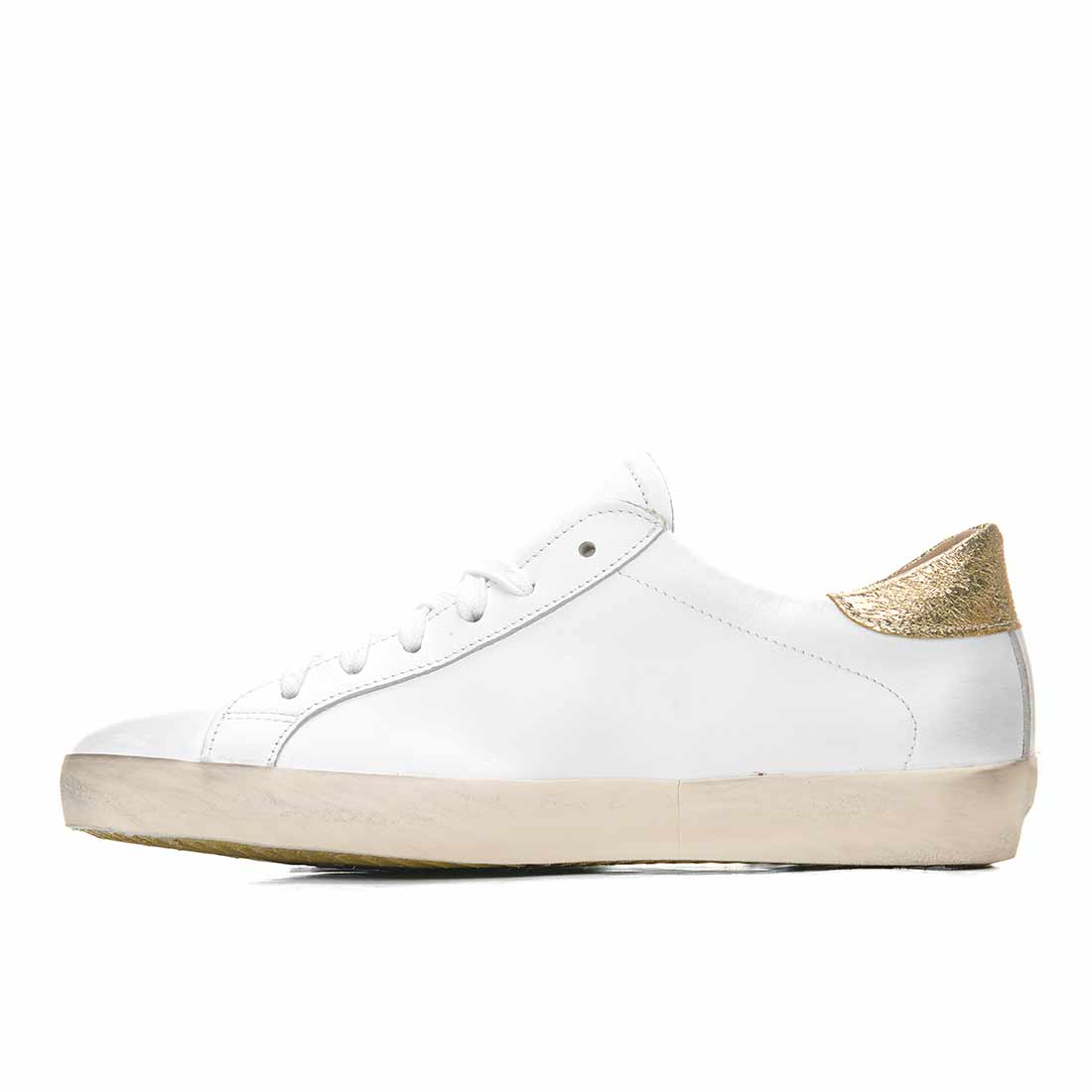 Sneakers con la stella color oro