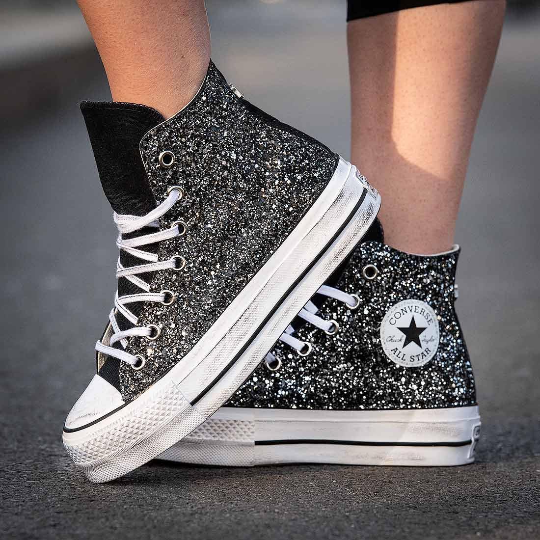 Star Converse Nere Alte All Star Nere E Bianche Sneakers Alte