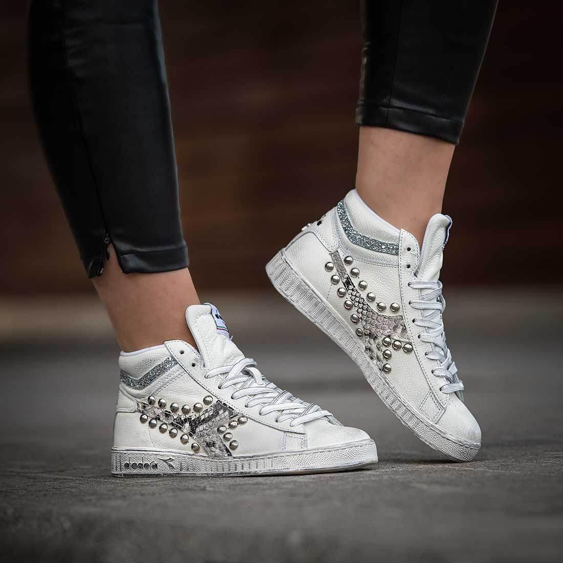 Sneakers Bianche Outfit Scarpe Diadora Diadora Game L High