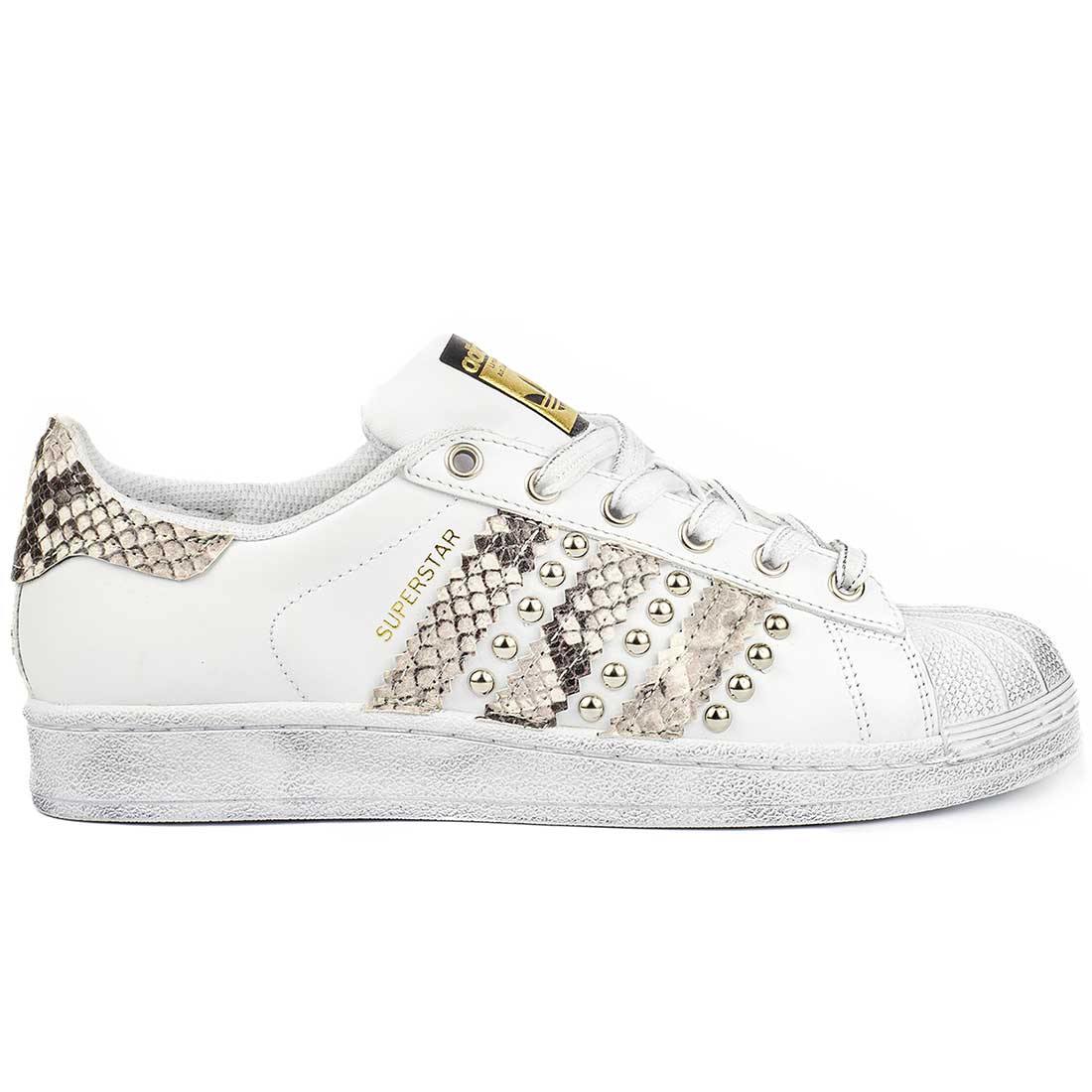 Adidas Superstar Pitonate con borchie