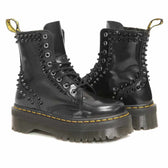 anfibi dr martens borchiati neri suola platform