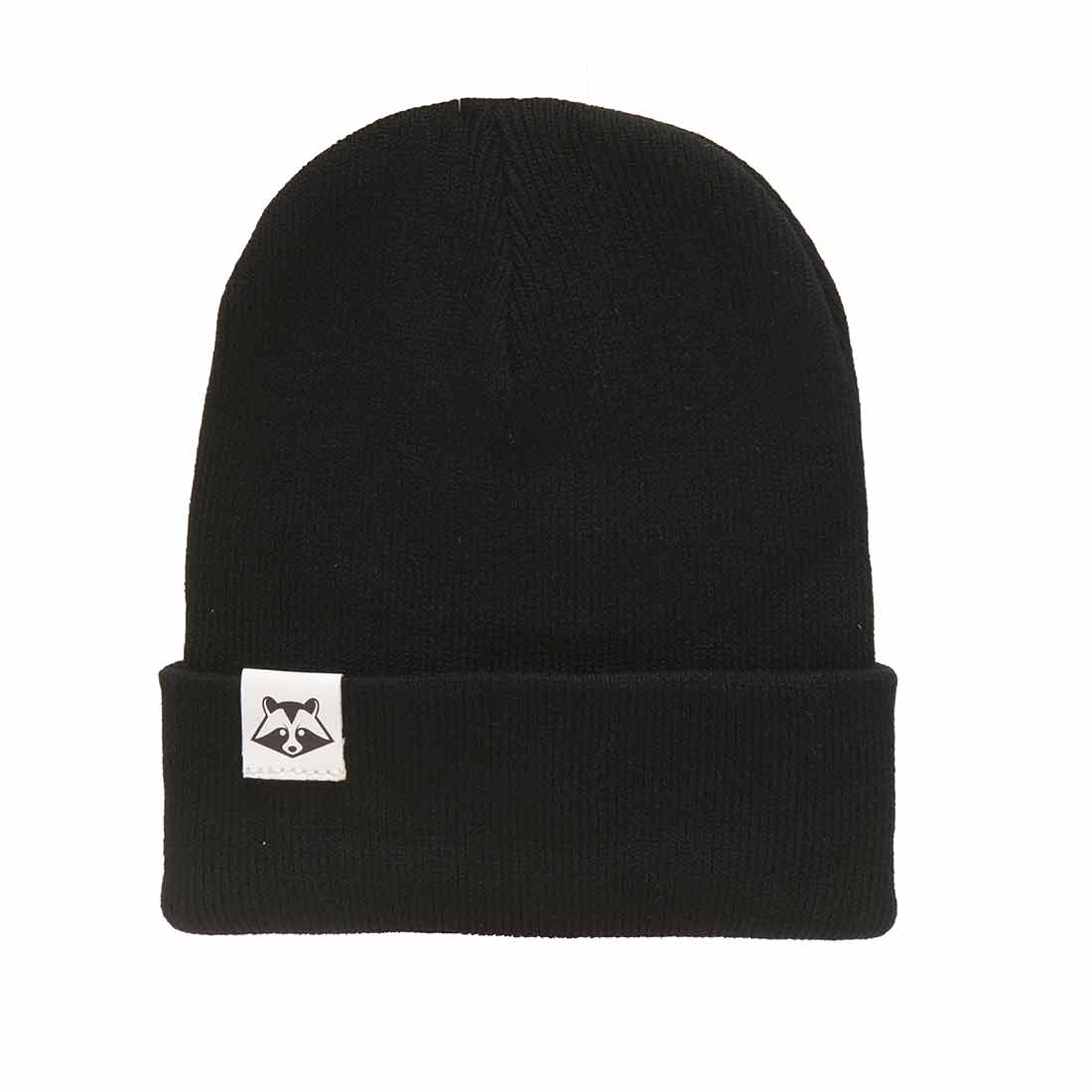 berretto invernale unisex cuffia di colore nero marca Racoon-LAB