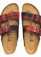 birkenstock arizona in tratan rosso scozzese
