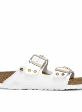 birkenstock bianche borchiate oro
